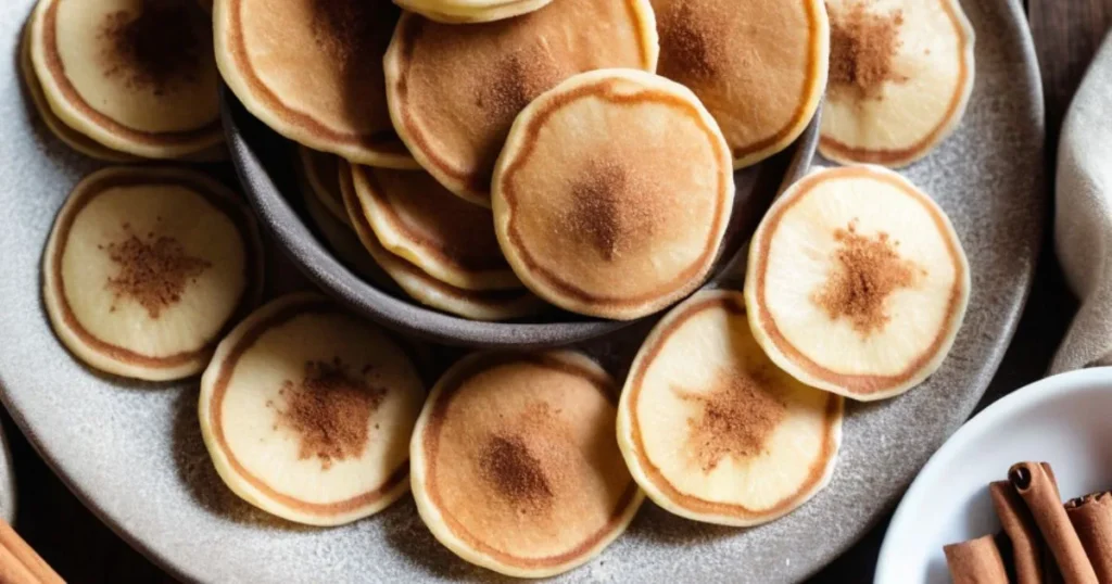 Cinnamon spice mini pancakes