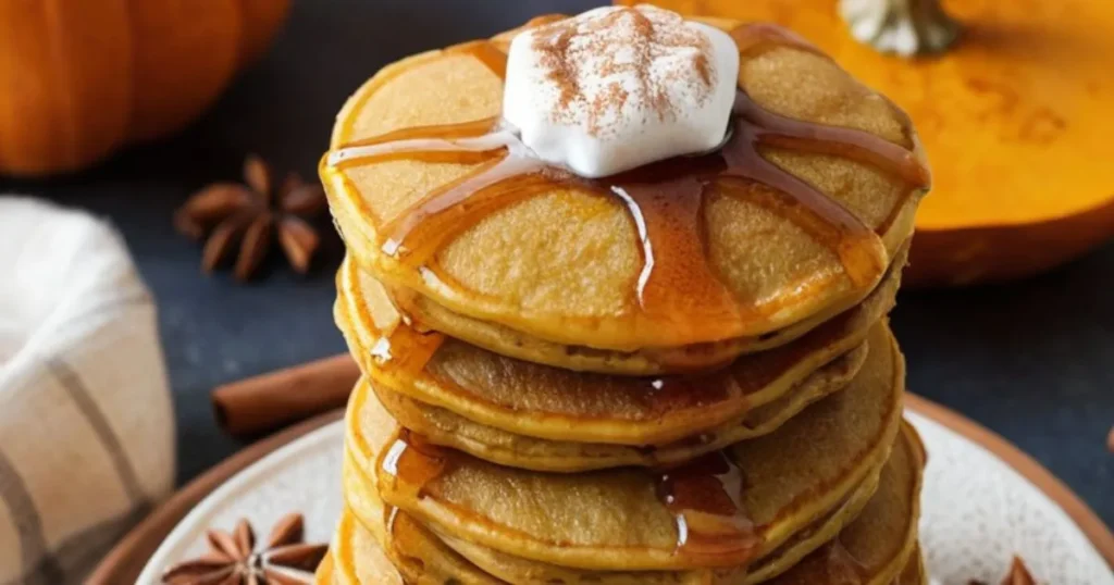  Pumpkin Spice Mini Pancakes