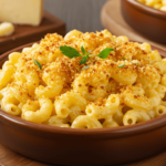 Creamy Tinis Mac and Cheese Recipe with Breadcrumb Topping